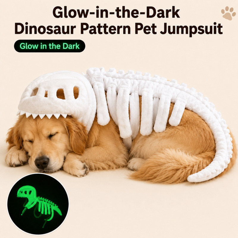 Cosplay Prop Pattern - Dinosaurier-Muster Haustier-Bodysuit für Hunde und Katzen,