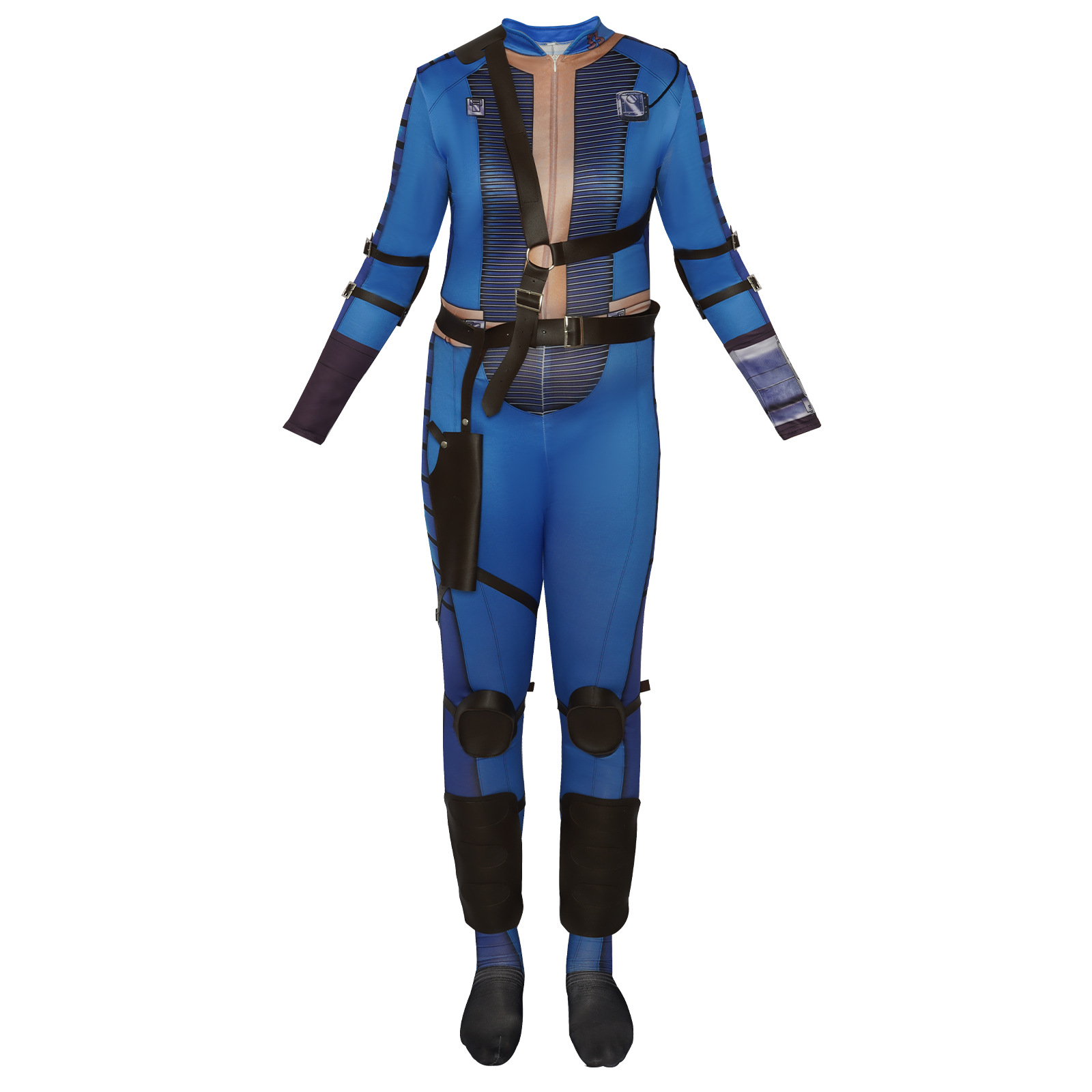 Fallout Cosplay Prop - Retro-Postapokalyptische Uniform Komplettset, Unisex-Jumpsuit Cosplay-Outfit für