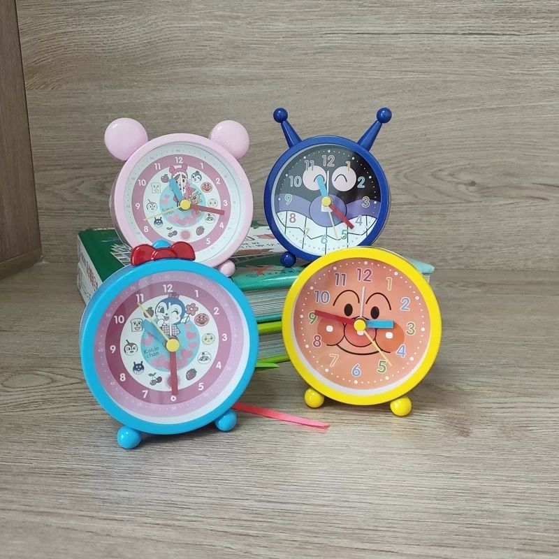 Cosplay Prop Pattern - Anpanman Niedlicher Wecker, Studenten-Tischuhr, geräuschloser Alarm,