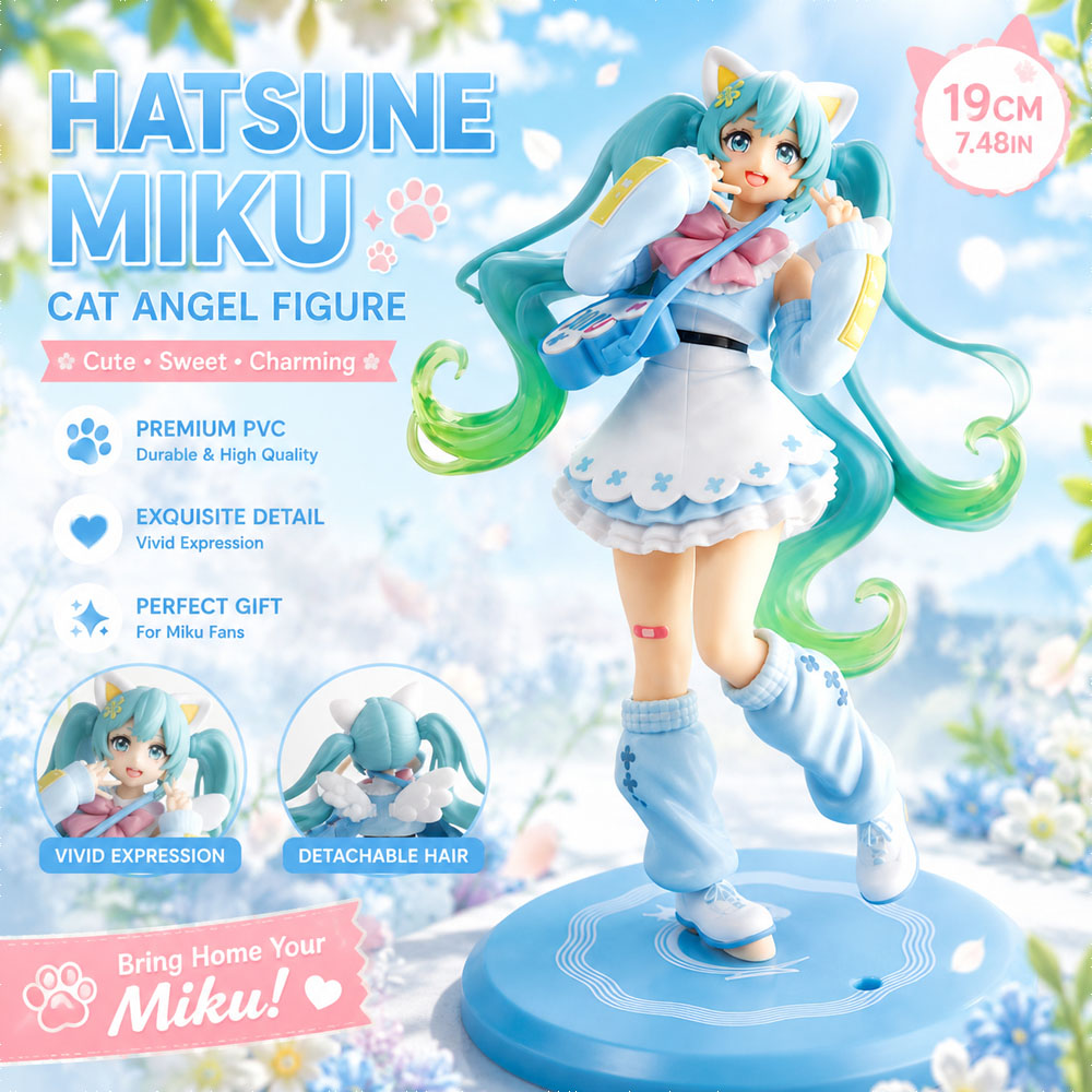 Hatsune Miku Katzen-Engel-Figu – Kotobukiya Bishoujo Bewertung und Preis