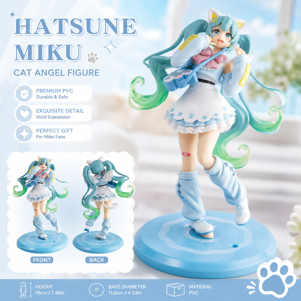 Hatsune Miku Katzen-Engel-Figu – Kotobukiya Bishoujo Bewertung und Preis