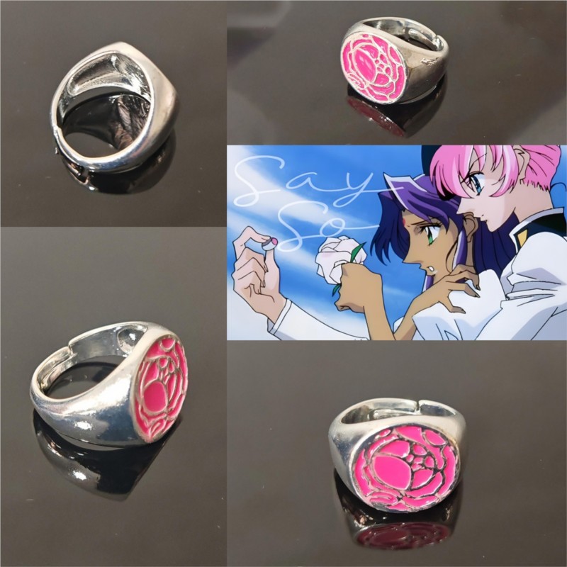 Pink Rose Ring Tenjou Utena Re – Cosplay Floating Prop Bewertung und Preis